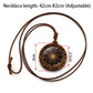 Vintage Archangel Metatron Cube Wooden Necklace Sacred Geometry Hexagram Sri Yantra Amulet Jewelry