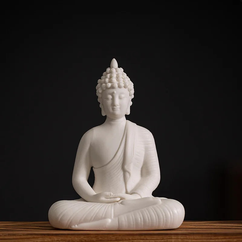 IN STOCK Sakyamuni Buddha Statue Home Large Tathagata Buddhist Statue Figure Buddha LEDRing Light Living Room Incense Porch Gift