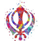 Spirituality Yoga Tree Khanda Sikh Symbol Couple Meditation  Art Poster Canvas Painting Wall Prints Picture Yoga Room Home Decor