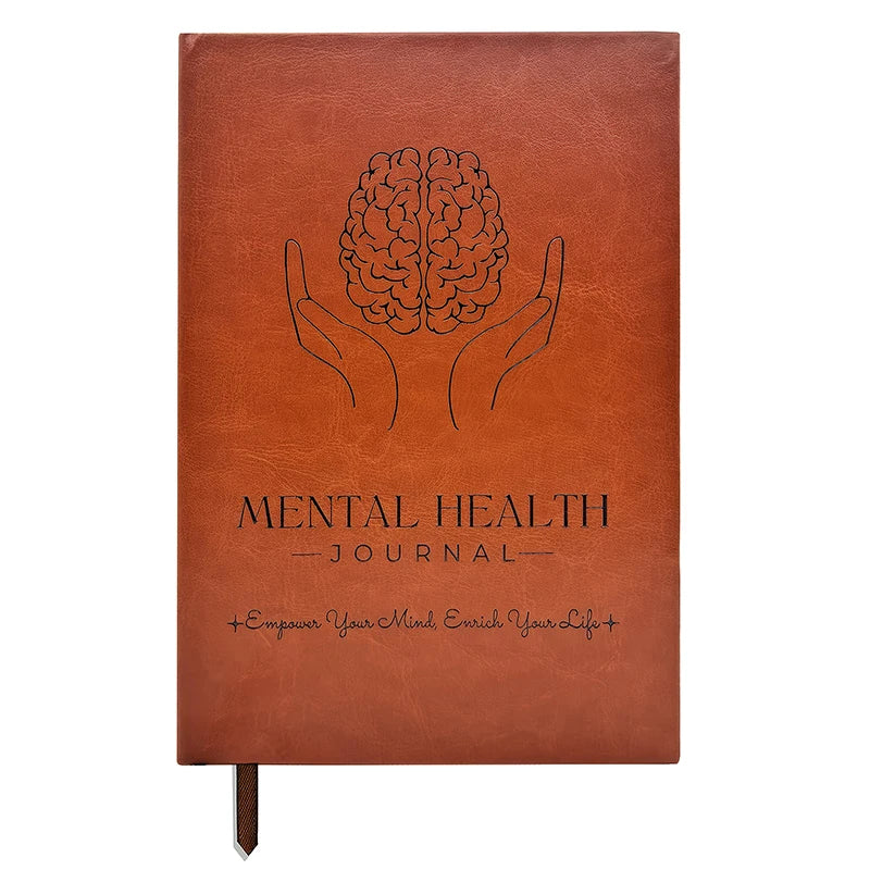【W】Mental Health Journal Anxiety & Guided Journal Self Care Journal To Practice Positive Thinking ADHD Planner With Mood Tracker