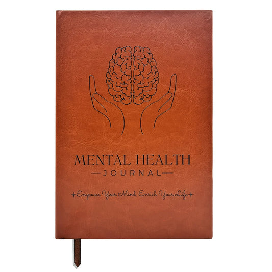 【W】Mental Health Journal Anxiety & Guided Journal Self Care Journal To Practice Positive Thinking ADHD Planner With Mood Tracker