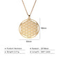 Flower of Life Sacred Geometry Necklace Stainless Steel Mandala Neck Chain Women Men Vintage Universal Spiritual Jewelry