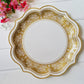 8pcs Chinese Blue White Porcelain Plate Party Decoration Plate Retro Wave Edge Plate Holiday Cake Plate Disposable Paper Plate