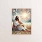 Jesus Christ Canvas Postres Christian Jesus Portrait Wall Art Print Poster I Will Walk with Christ LDS Bible Verse Gift Poster