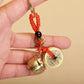 Chinese Feng Shui Gourd Keychain With Five Emperors Money Lucky Pendant Creative Wealth Key Ring Home Office Women Men Bag Charm