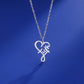 Unift Christian Faith Heart Necklace for Women Stainless Steel Vintage Religious God Bless Prayer Wedding Jewelry Gift Wholesale