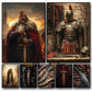 King Arthur and Excalibur Sword in The Stone Sikh Kirpan Sword Excalibur Hilt Poster Canvas Painting Wall Pictures Home Decor