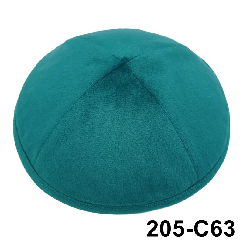 GIU 19cm Jewish Velvet Kippah Kippot Kipa Caps Skullies Beanies Yarmulke Kipot Dome For Wedding And Events