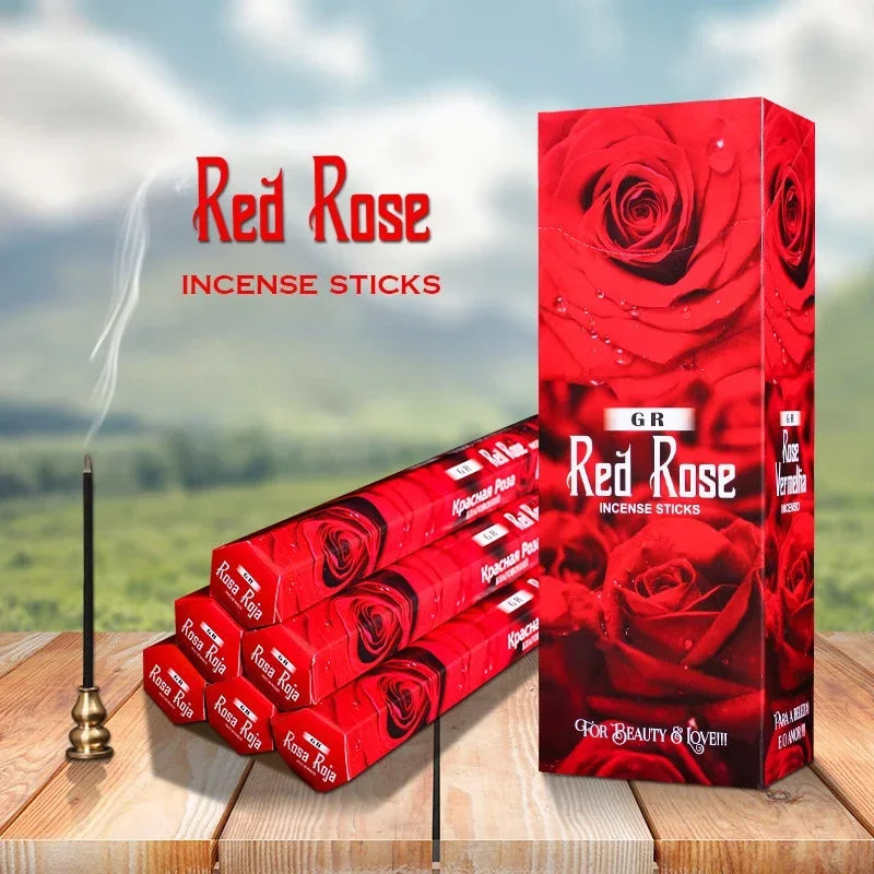 G R 20 Sticks Indian Incense CHENDAN Meditation Lavender Yoga Rose Jazmin Line Incense Purifying Air Deodorization Aromatherapy