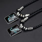 2024 Personalized Pendant Necklace Galaxy Constellation Design 12 Zodiac Sign Horoscope Astrology Necklace For Women Men Resin J