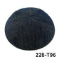 GIU 19cm Jewish Jean Denim Kippo Hats Caps Skullies Beaniest Kipa Yarmulke Kippah Dome For Wedding And Events