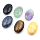 Natural Crystal Amethyst Palm Stone Reiki Healing Oval Pocket Palm Worry Stone Yoga Meditation Spiritual Healing Gem Home Decor