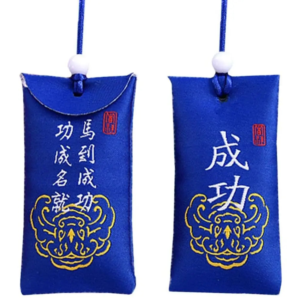 Lucky Spiritual Salt Pouch Spiritual Salt with Sachet Buddhist Spiritual Salt Pouch Necklace Amulet Blessing Sachets Pendant