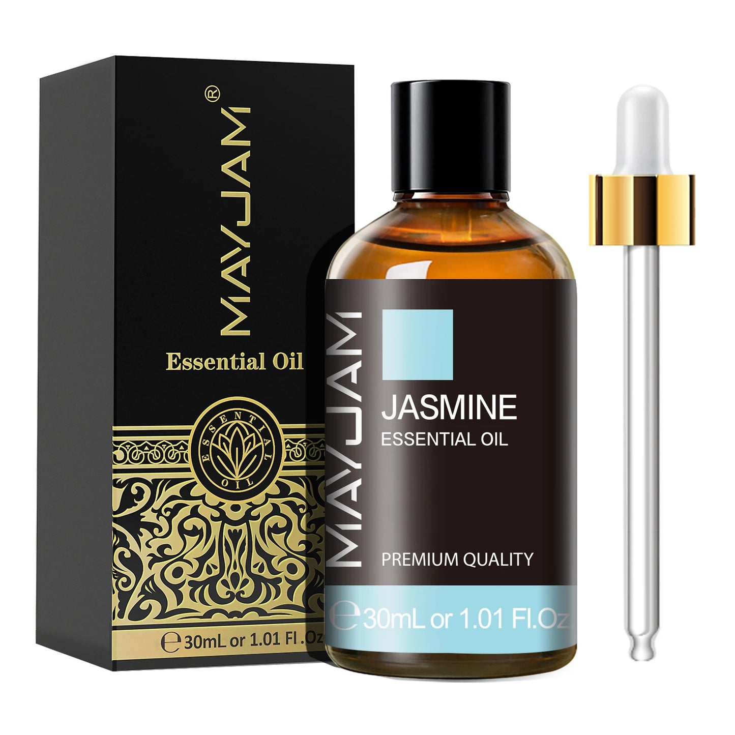MAYJAM 1PCS 30ML Aromatherapy Essential Oil Lavender Vanilla Jasmine Eucalyptus Peppermint Aroma Oil for Diffuser Candle Soap