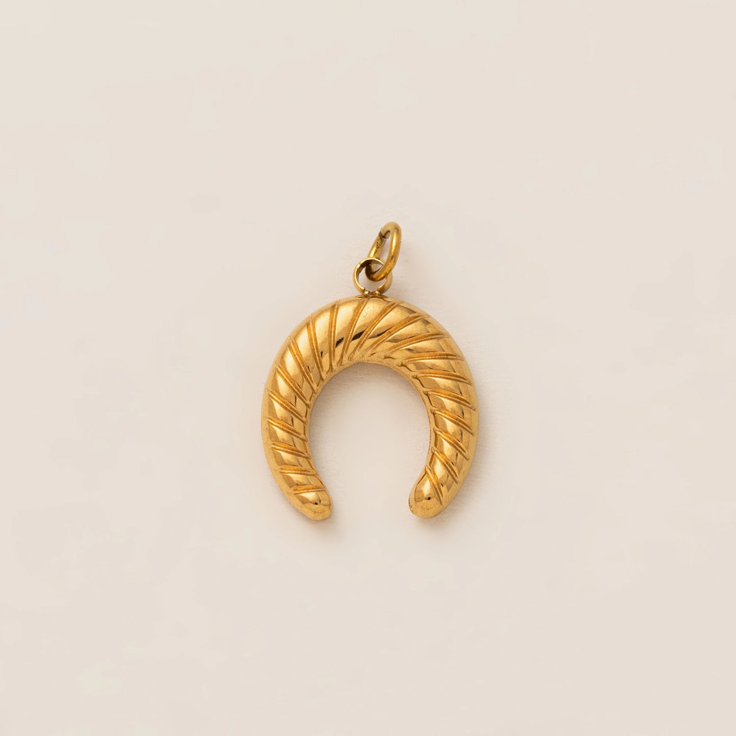 1PC minimalist gourmet style pendant, stainless steel plated with 18K gold, DIY preferred jewelry accessory