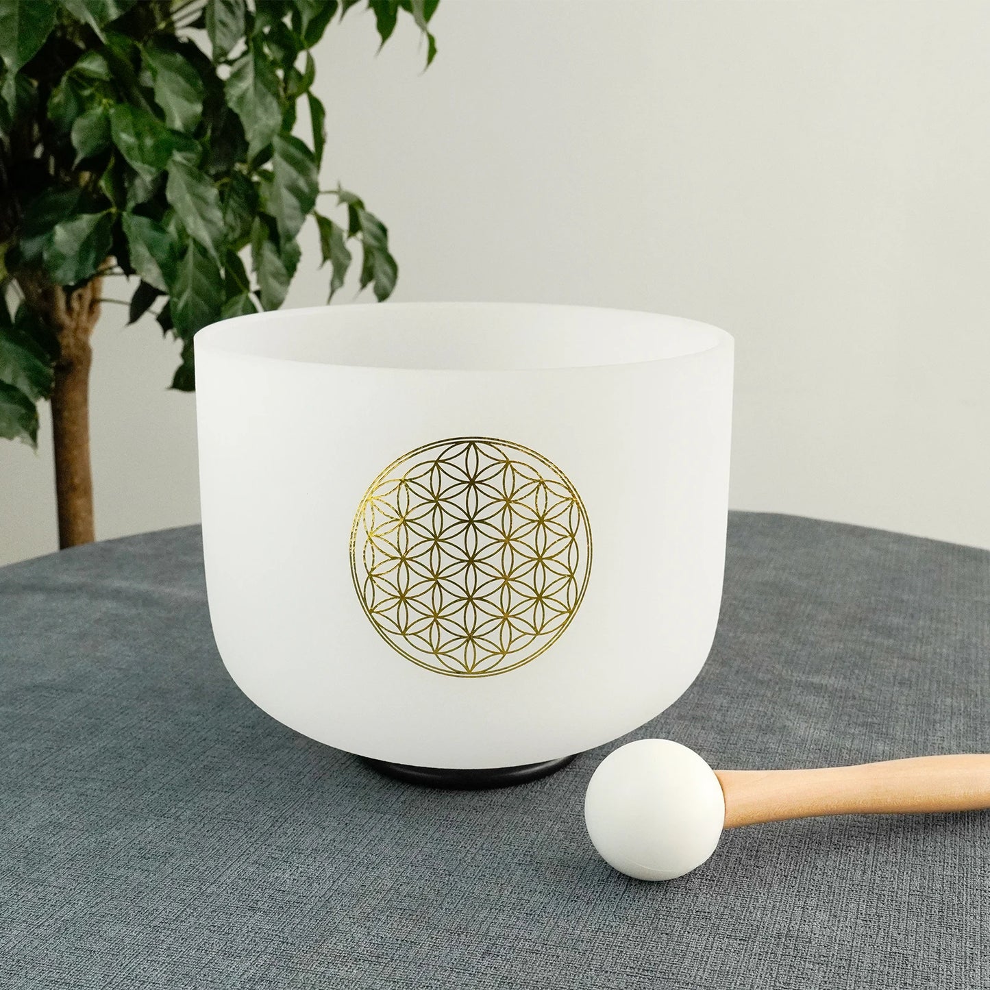 528hz C Note Crystal Singing Bowl Set Life Flower Design Quartz Sound Chakra Bowl Yoga Meditation Healing