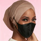 2026 New Jersey Earhole Underscarf Cap Forehead Cross Elastic Muslim Inner Hijab Caps Islamic Female Headscarf Turban Bonnet