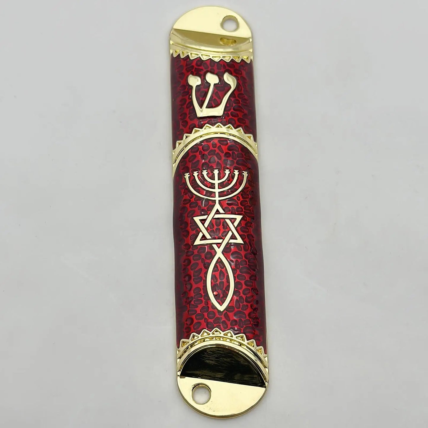 10.6cm Door Mezuzah Case Symbol of Prosperity Handcrafted Front Door Decoration for Welcoming and Protection Multipurpose