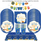 Jewish Hanukkah Birthday Party Decoration Cake Topper Balloon Candle Chanukah Party Supplies Tableware Banner Backdrop