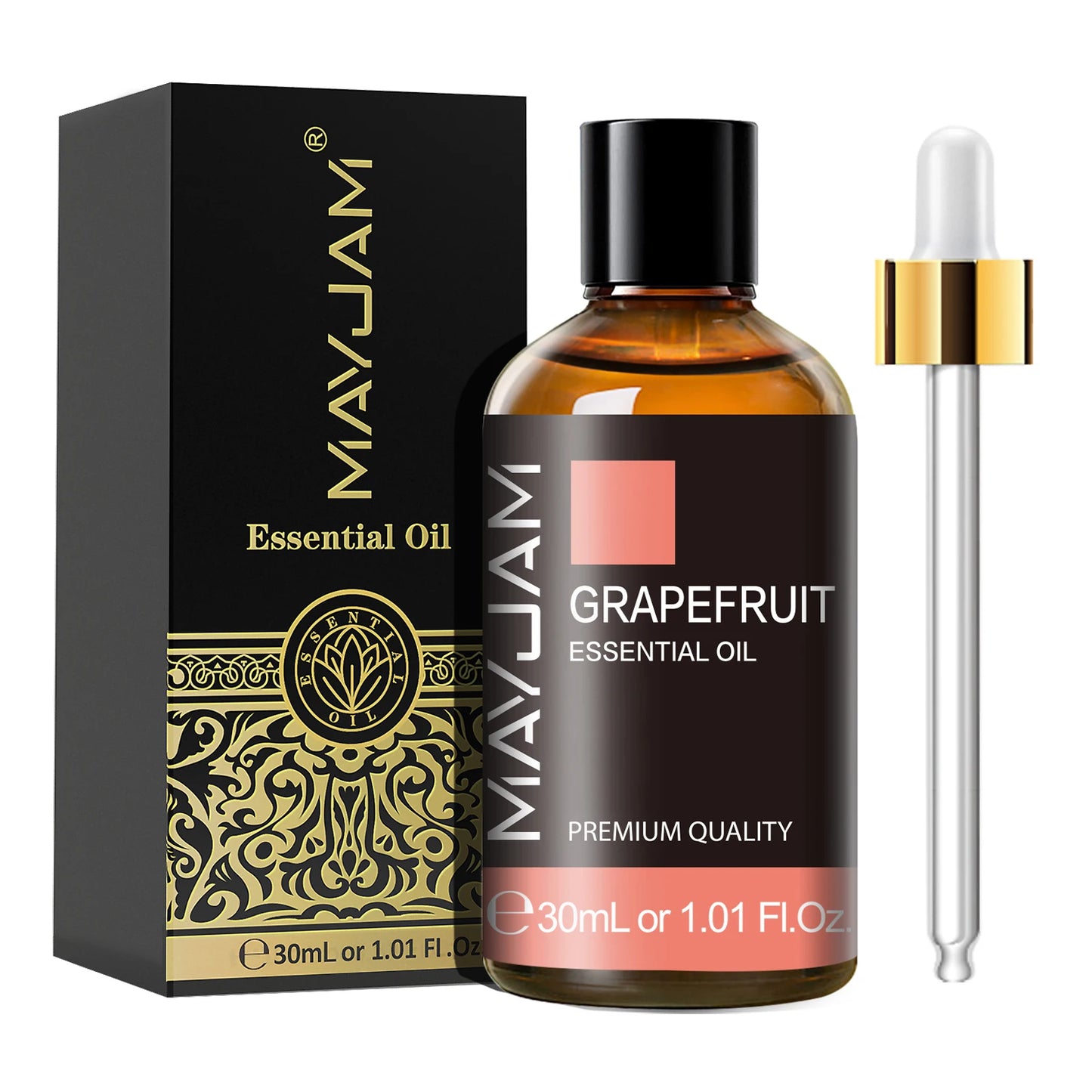 MAYJAM Essential Oil Citronella Jasmine Eucalyptus Sweet Orange Lemongrass Grapefruit Black Pepper Cajeput Cypress Ginger Scents