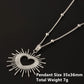 1Pc Religious Christian Catholic Sacred Heart Pendant Necklaces Stanless Steel Gothic Moth Textured Love Collares Jewelry