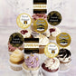 12/24pcs Umrah Mubarak Cupcake topper decoration, Hajj and Omra festival decoration, Muslim Eid Mubarak party supplies