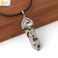 CSJA Hexagonal Bullet Crystal Necklaces Natural Gem Stone Quartz Necklace Pendant Chakra Amethysts Pink Quartz Lapis Lazuli G957