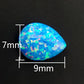 Synthesis Opal Cabochons Loose Gemstone Oval Fire Color Ring Face Flat Colorful Gemstone Cabochons Ring Setting DIY Jewelry