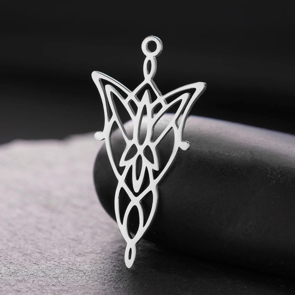 Dawapara Arwen Evenstar Pendant for Jewelry Sacred Geometric DIY Charms Blessings Symbol Stainless Steel Accessories