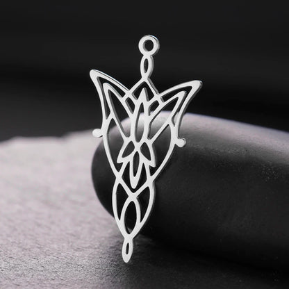 Dawapara Arwen Evenstar Pendant for Jewelry Sacred Geometric DIY Charms Blessings Symbol Stainless Steel Accessories