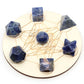 7Pcs Platonic Solid Sacred Stones Geometry Set Natural Crystals Reiki Healing Chakra Gemstones Lucky Home Decoration Gifts