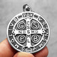 St.Benedict Exorcism Powerful Amulet Men Necklaces Stainless Steel Pendant Chain Women Jewelry Vintage Halloween Gifts Wholesale