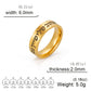 LIKGREAT Stainless Steel Shema Israel Ring Judaica Hebrew Letter Ethnic Israeli Blessing Ring for Women Amulet Jewish Jewelry
