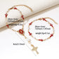Car Steering Wheel Prayer Beads, Evil Eye Cross Virgin Mary Bracelet, Aluminum Pendant Keychain, Baptism Decor & Car Accessory