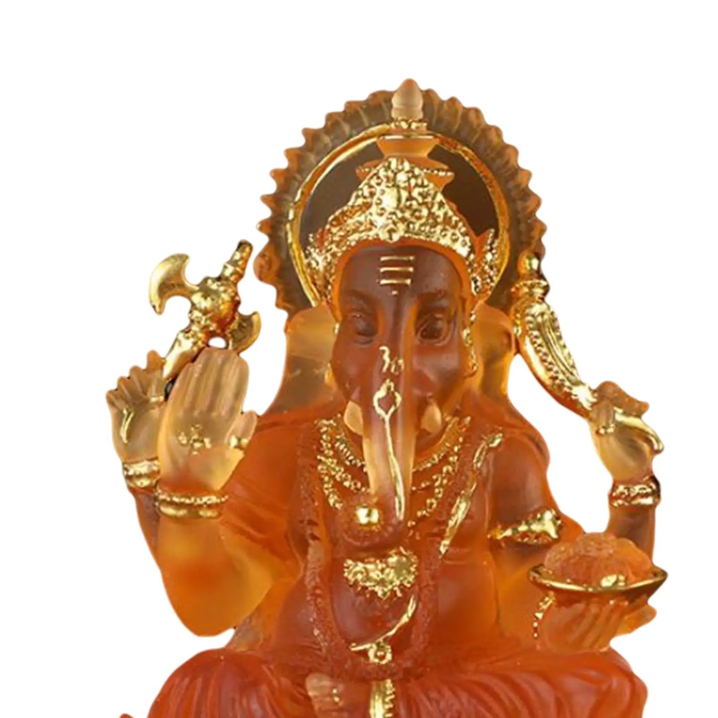 Hindu Elephant God Statue Indian Buddha Figurine for Car Meditation Decor