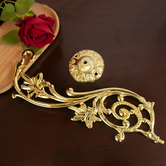 HTISOK Orthodox Church Home Wall Hanger Decoration in Classical Style with Gold Plating Finish Religious Gift Home Church Decor