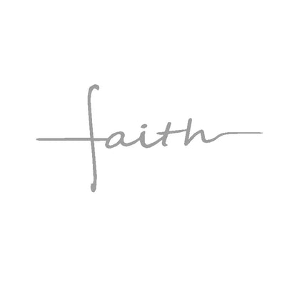 Faith Cross Decal Christian Religious Vinyl Sticker Car Window Decor ,  Women's Christian Laptop Decals for Apple MacBook Decor
