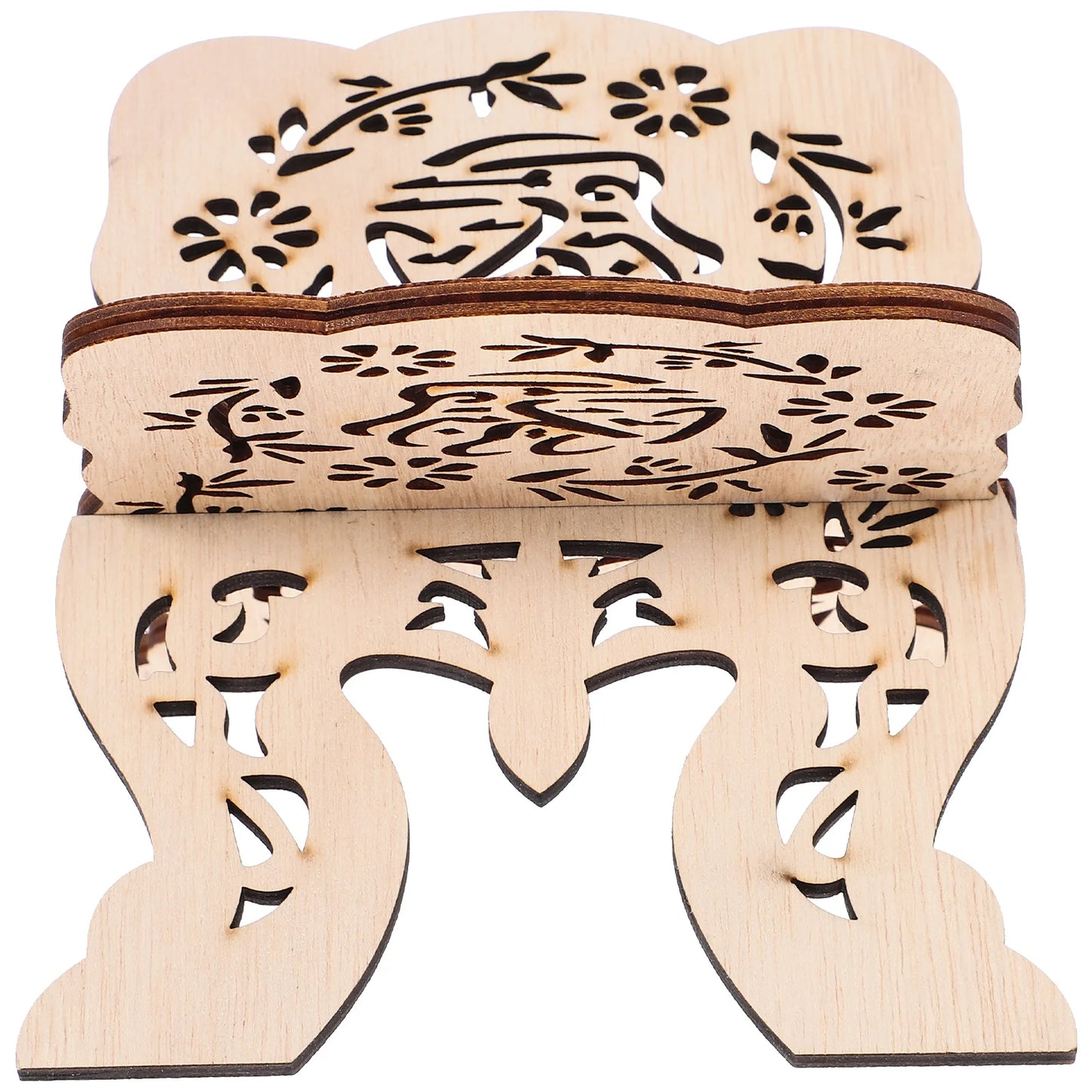 Wood Desktop Wooden Bible Book Stand Quran Display Reading Rack Stable Multifunctional Holder for Home Office Temple School Use