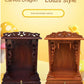 Standing Cabinet with Buddhist Nativity, Solid Wood, God of Wealth