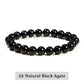 JD Natural Stone Beads Bracelet Amethyst Tiger Eye Crystal Quartz Agate Gem Beads Bangles Women Men Reiki Healling Jewelry Gift
