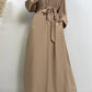 Hot Selle Simple Style Moroccan Dresses Kaftan Turkey Solid Color Gulf Abayas Islamic Women Long Dress Muslim Saudi Robe Ramadan