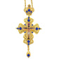 Orthodox Cross Pendant with Chain Orthodox Jesus Pendant Priest Blessing Cross Pendant Gift for Believers Baptism Worship