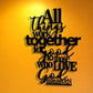 "Bible Verse Metal Wall Art, Black Iron Scripture Sign for Home Office Cafe Decor, Inspirational Gift Housewarming"