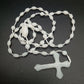 Luminous Glowing Rosary Necklace Plastic Catholic Cross Necklace Religious