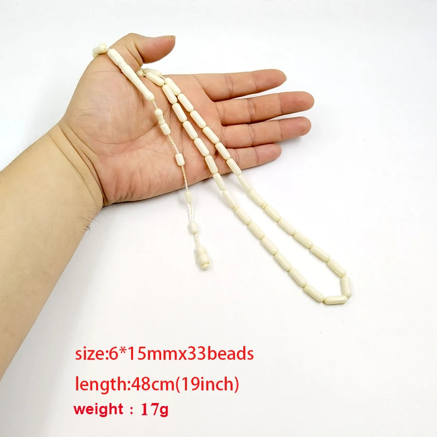 Tasbih Men Bakelat blue Beige prayer Beads bracelet eid ramadan gift accessories Turkish fashion Misbaha