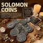 Key of Solomon Pentacle Talisman Coin Planetary Seal Amulet Occult Metal Tokens for Rituals,Spiritual Divination Gift Set