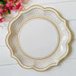 8pcs Chinese Blue White Porcelain Plate Party Decoration Plate Retro Wave Edge Plate Holiday Cake Plate Disposable Paper Plate