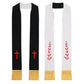 Clergy Stole Church Overlay Double Sided Cross Gold Tassels Scarf for Priest Choir