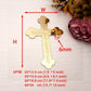 Religious Orthodox Aramaic Cross Aramaic Lord's Prayer Big Hanging Cross Acrylic Mirror Silver God Bless Baptism Church Paryer