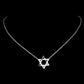 925 Sterling Silver Jewish Star of David Zircons Pendant Necklace for Women Silver Color Choker Chain Israel Magen Jewelry Gift